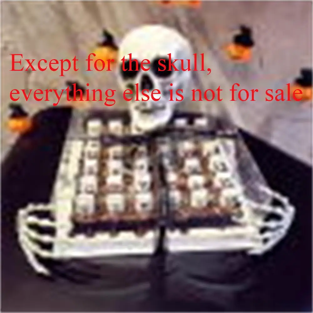 

Simulation Skull Halloween Prop Horror Ghost Head Bar Ghost House Chamber Atmosphere Decoration Ornament