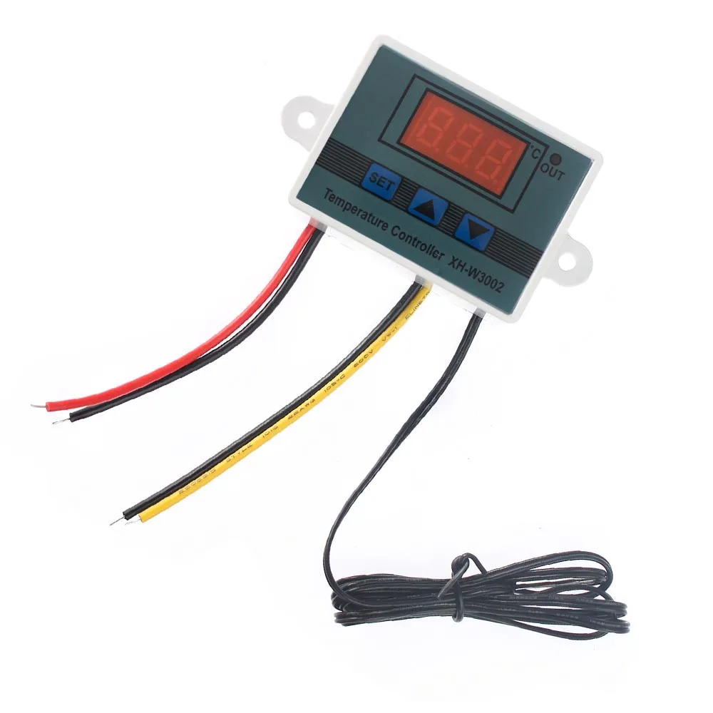 Termostato digitale per microcomputer XH-W3002, interruttore di controllo della temperatura, display digitale del regolatore di temperatura