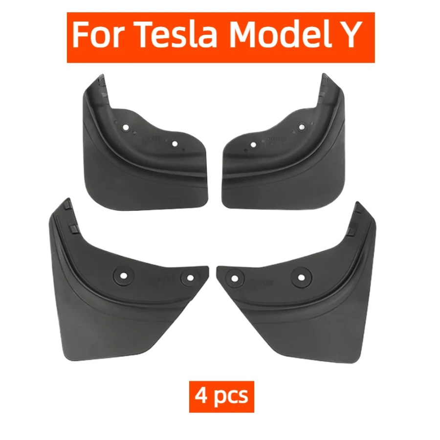 

For Tesla Model Y Car Wheel Mud Flaps Splash Guards MudFlaps Front Rear Fender New Upgrade TPE Mudguards Protector