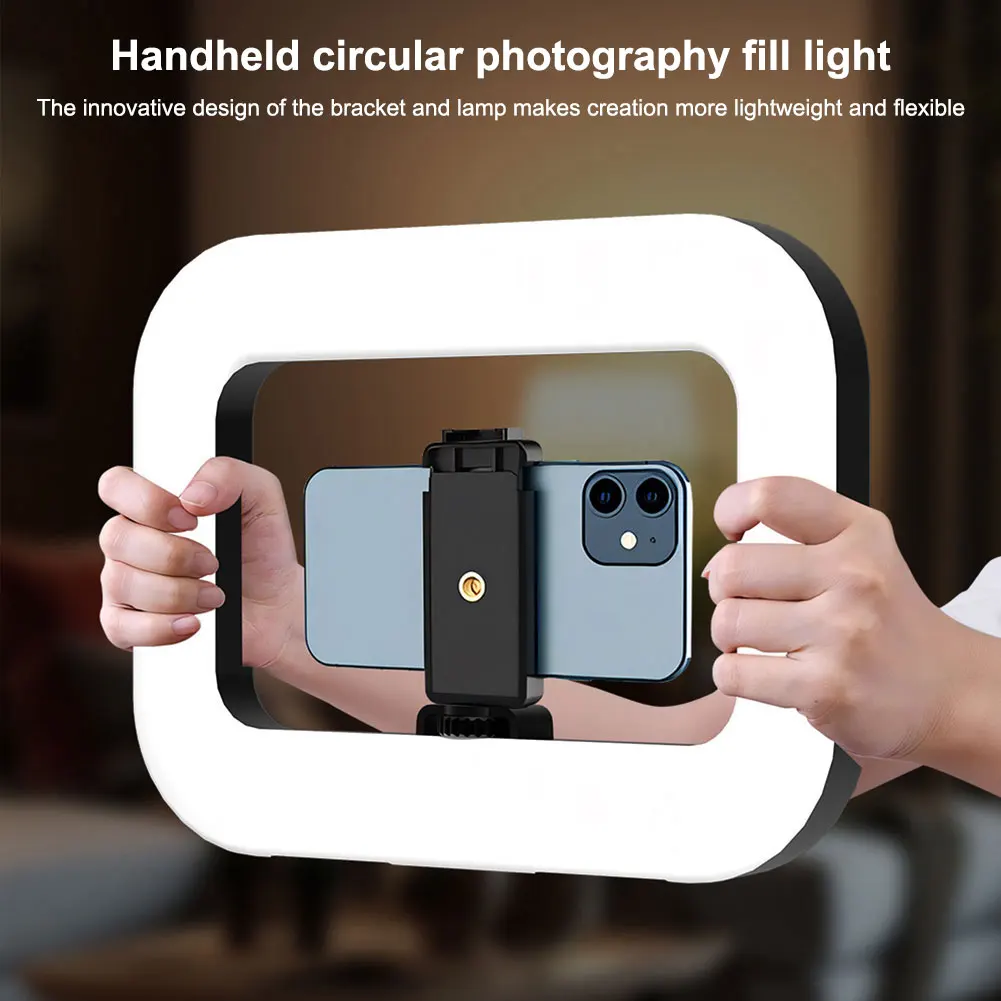 Handheld Selfie Light Oplaadbaar Oplaadfotografielicht Verstelbare tweekleurige fotografie-vullamp voor het opnemen van vloggen