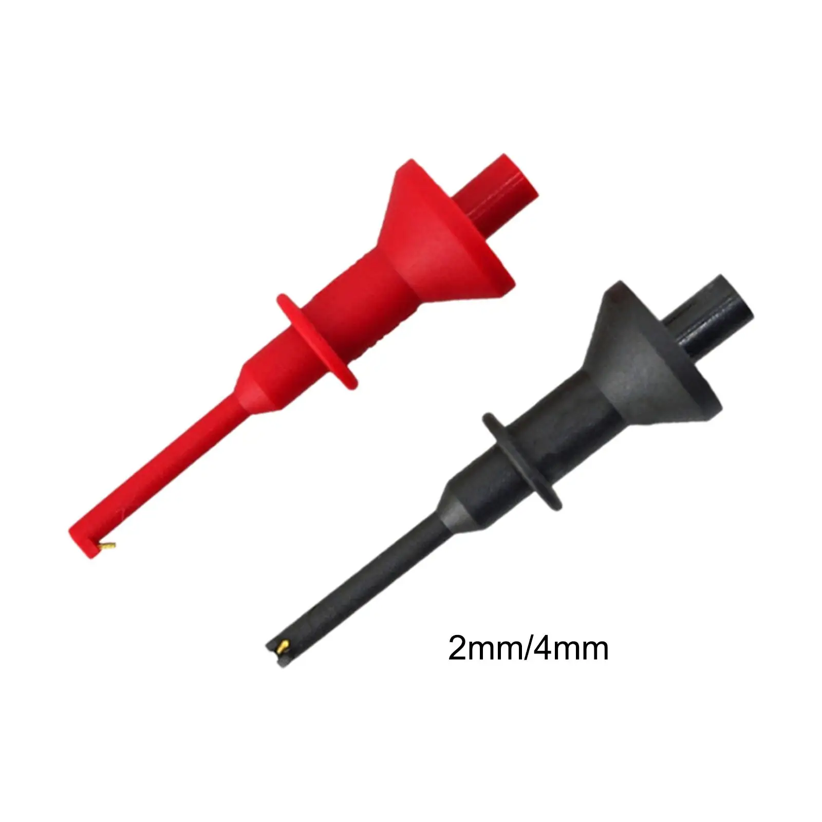 2Pcs IC Grabber DIY Electrical Insulated Portable Clamp Meter Female Jack