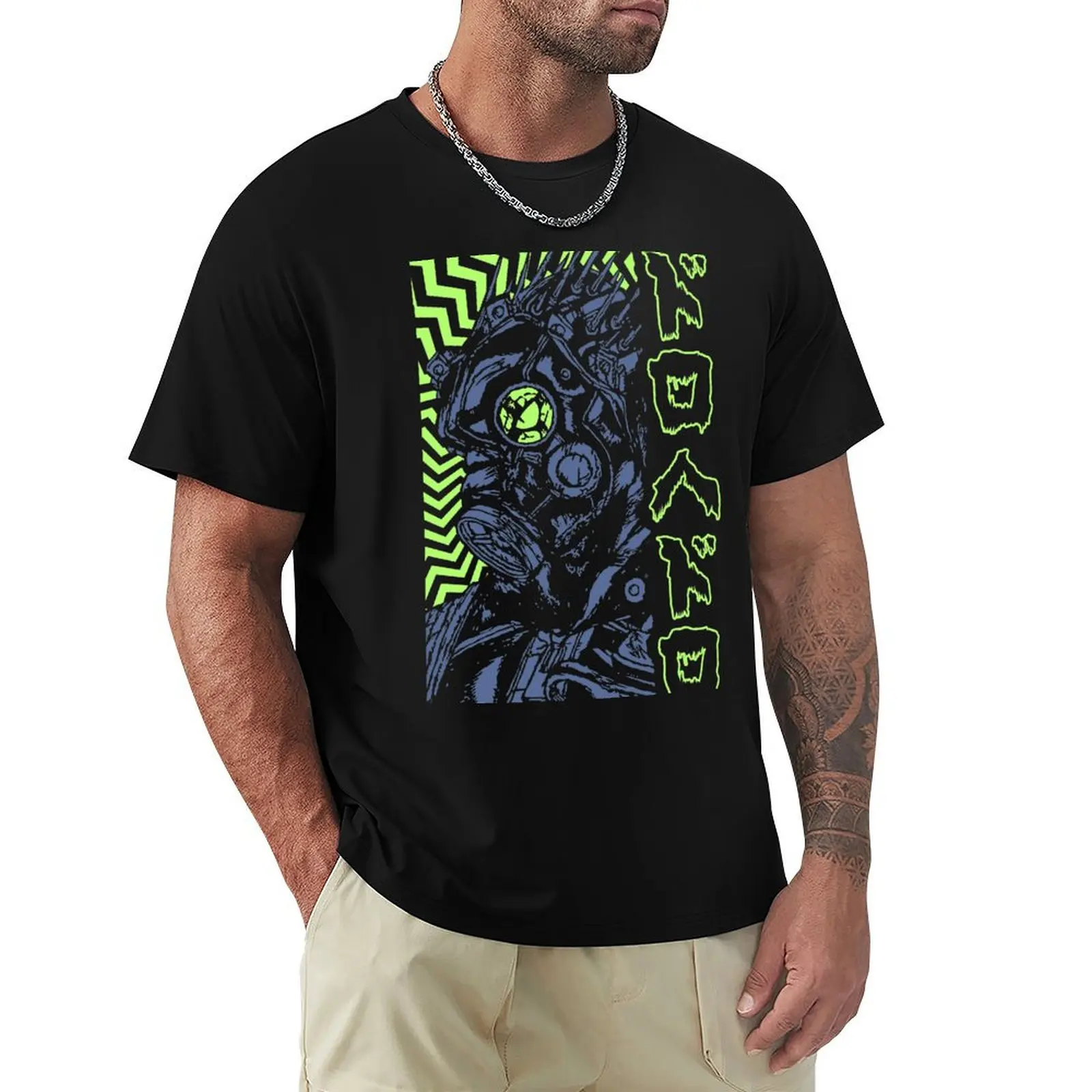 

Kaiman - DOROHEDORO - Manga Anime Design IV2 T-Shirt Fashion Simple Casual Tee Shirt