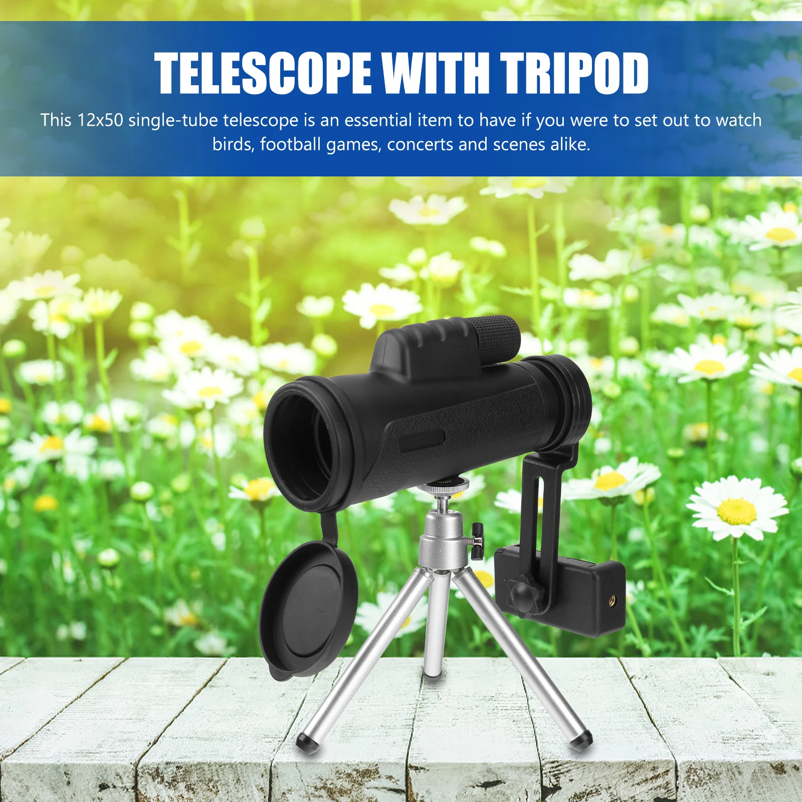

Telescope Single-tube High-Definition with Tripod Telescopes Bird Watching Private