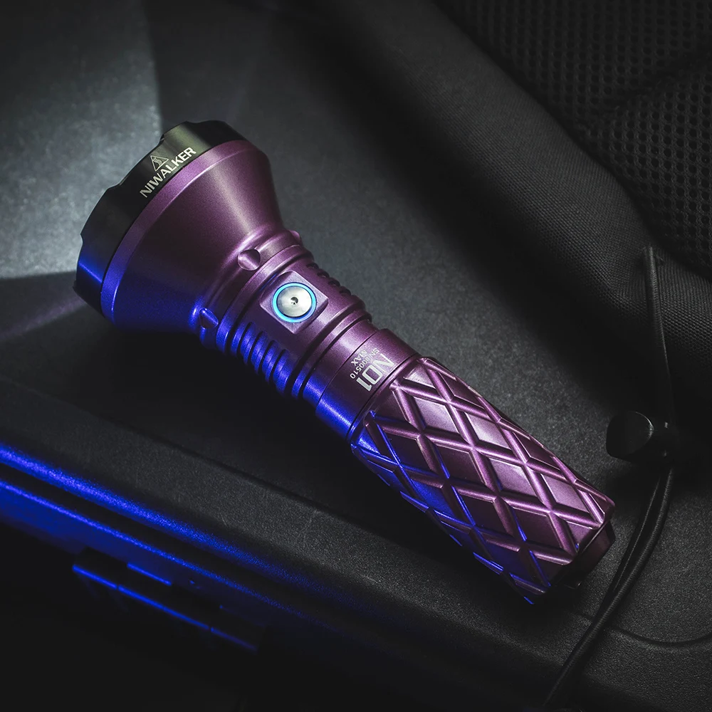 Niwalker N01 Max Long Beam Flashlight 2000lm Rechargeable Flash Light Torch Light with High Performace Long Shot LED