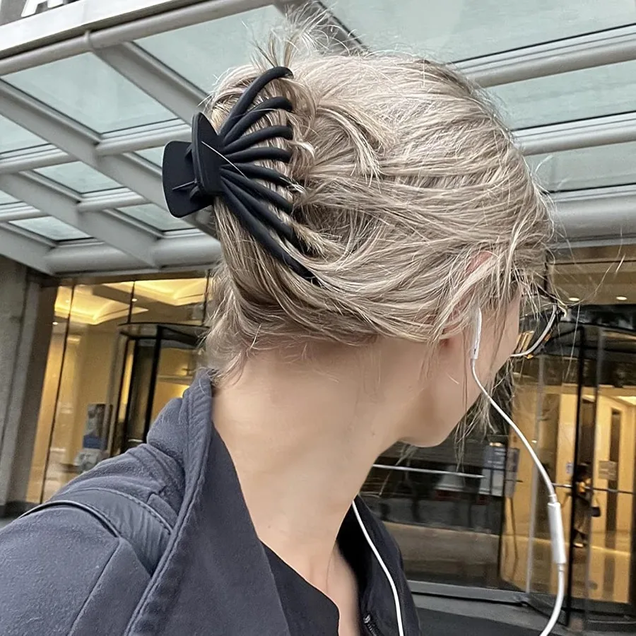 Pinzas para el cabello mate extragrandes para cabello grueso, paquete de 4,75, accesorios para el cabello para mujeres y niñas, ideales para acordes y todos los días