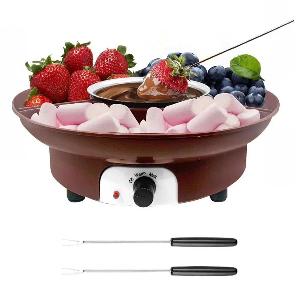 أداة تزيين الحلوى وعاء صهر الشوكولاتة مع سعة للحلويات محلية الصنع زبدة الجبن الكراميل الكهربائية لغمس