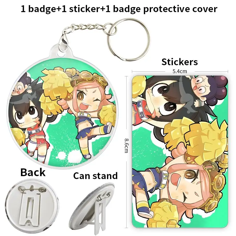 Hatsume Mei Anime Personagem Jogo Botão Macio Emblema Broche, âncora Periféricos Pin, Decoração Mochila, Saco De Escola, Jóias de Metal