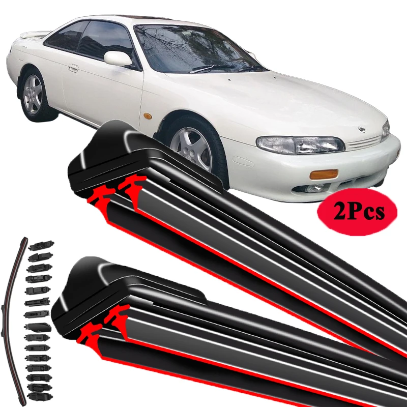 

For Nissan 200SX Silvia S14 S15 Coupe 1993-2006 Car Windshield Wiper Blade Front Windscreen Brushes Washer Window Cleaning Parts