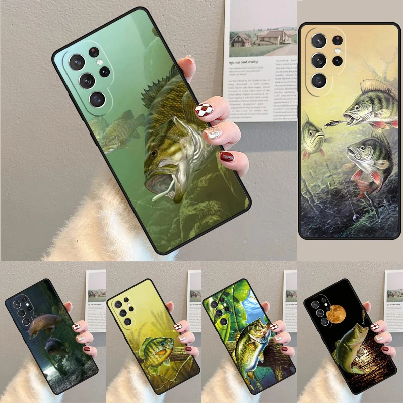 Carp Fishing Fish Phone Case for Samsung Galaxy note 10 pro S26 Ultra S23 S24 FE S25 S21 S22 PLUS shockproof Cove