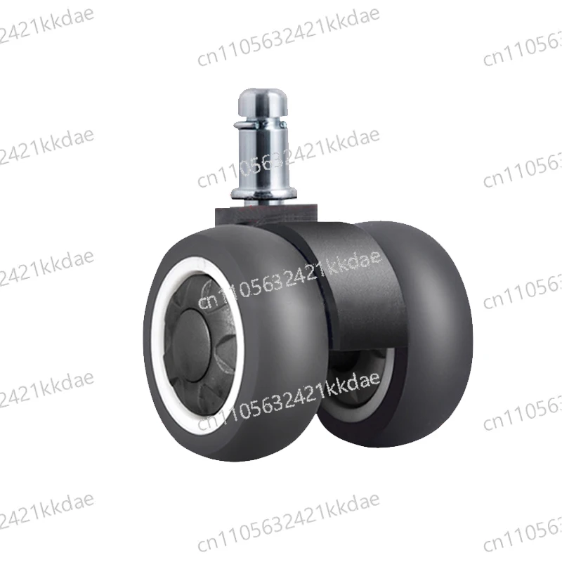 Universal Furniture Rollers Heavy-Duty Caster Wheels Gravity-Activated Locking Swivel Silent Brake System for Office Chairs