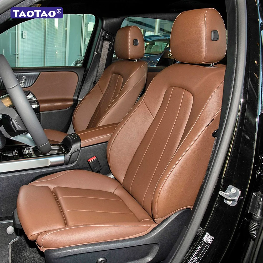 For Mercedes Benz EQB X243 2021 2022 2023 2024 2025 Faux Leather Custom Car Seat Covers Set For 5 Seats Protector Accessories