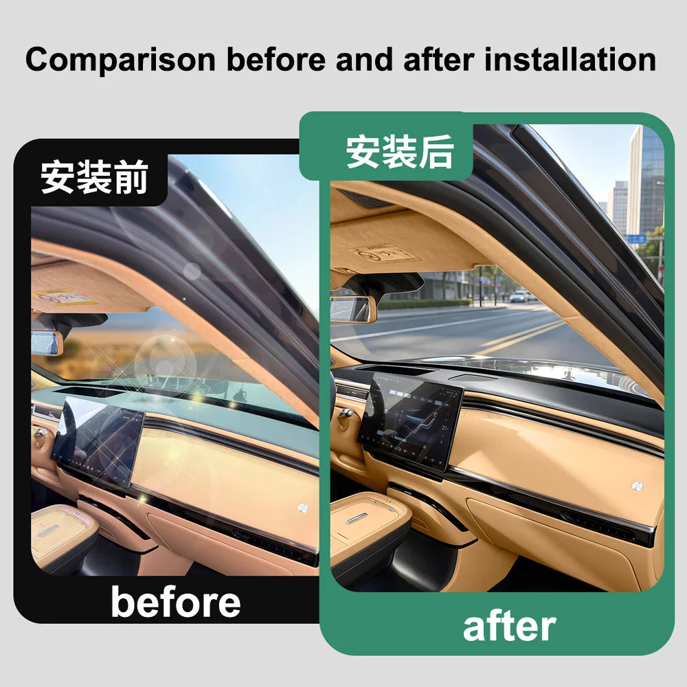 Fit For Xpeng GX Instrument Panel Light Shielding Pad Automotive Modification Supplies Sunscreen And Heat-insulating Leather Pad