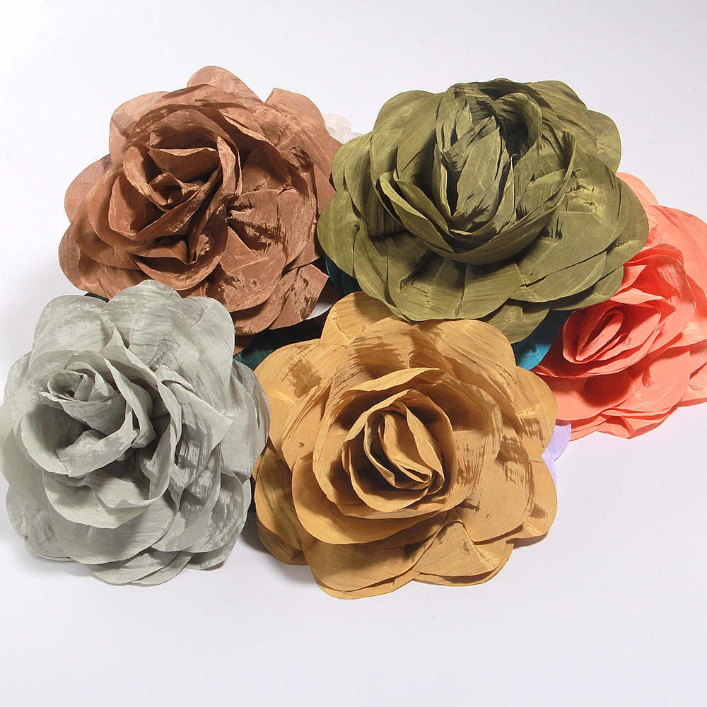 Women'S Fashion Magazine - 14cm Exaggerate Multi-layer Rose Flower Brooch