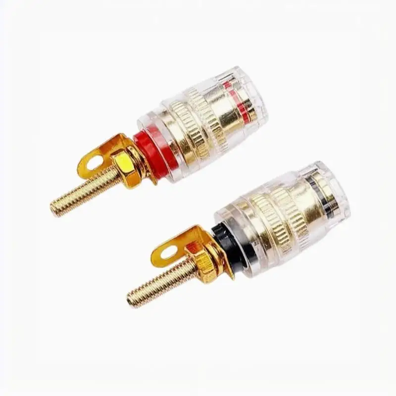 2Pcs 4mm Multifunctional Brass Speaker Amplifier Binding Posts Terminals For Banana Plugs Tool Accessories