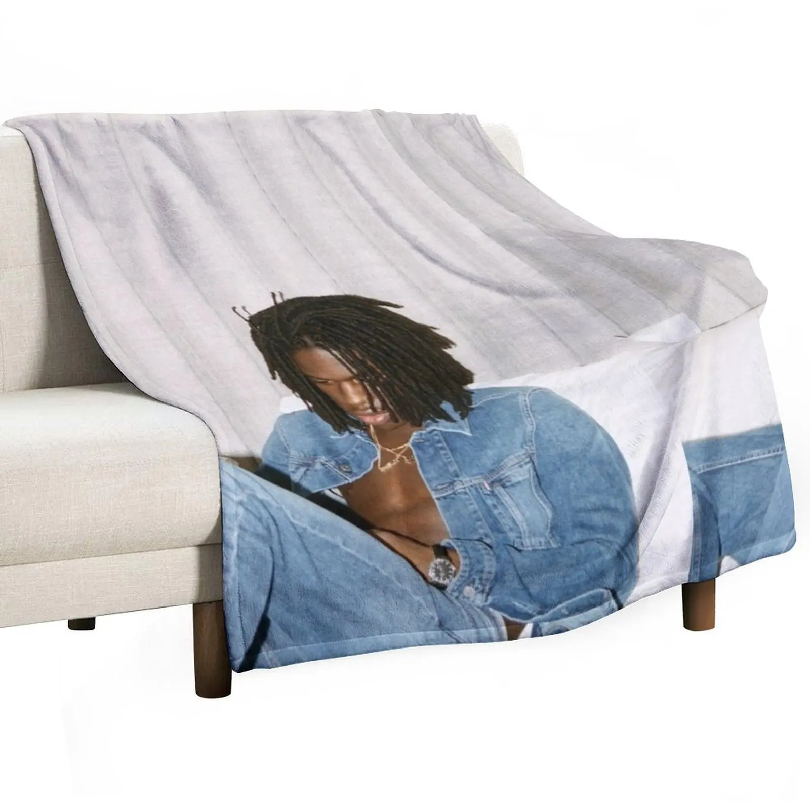 DANIEL CAESAR DENIM Throw Blanket cosplay anime blankets and throws Summer wednesday Blankets