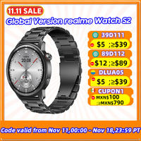 Global Version realme watch S2 SmartWatch 1.43'' AMOLED Display Blood Oxygen Sensor 20 Days Battery Life IP68