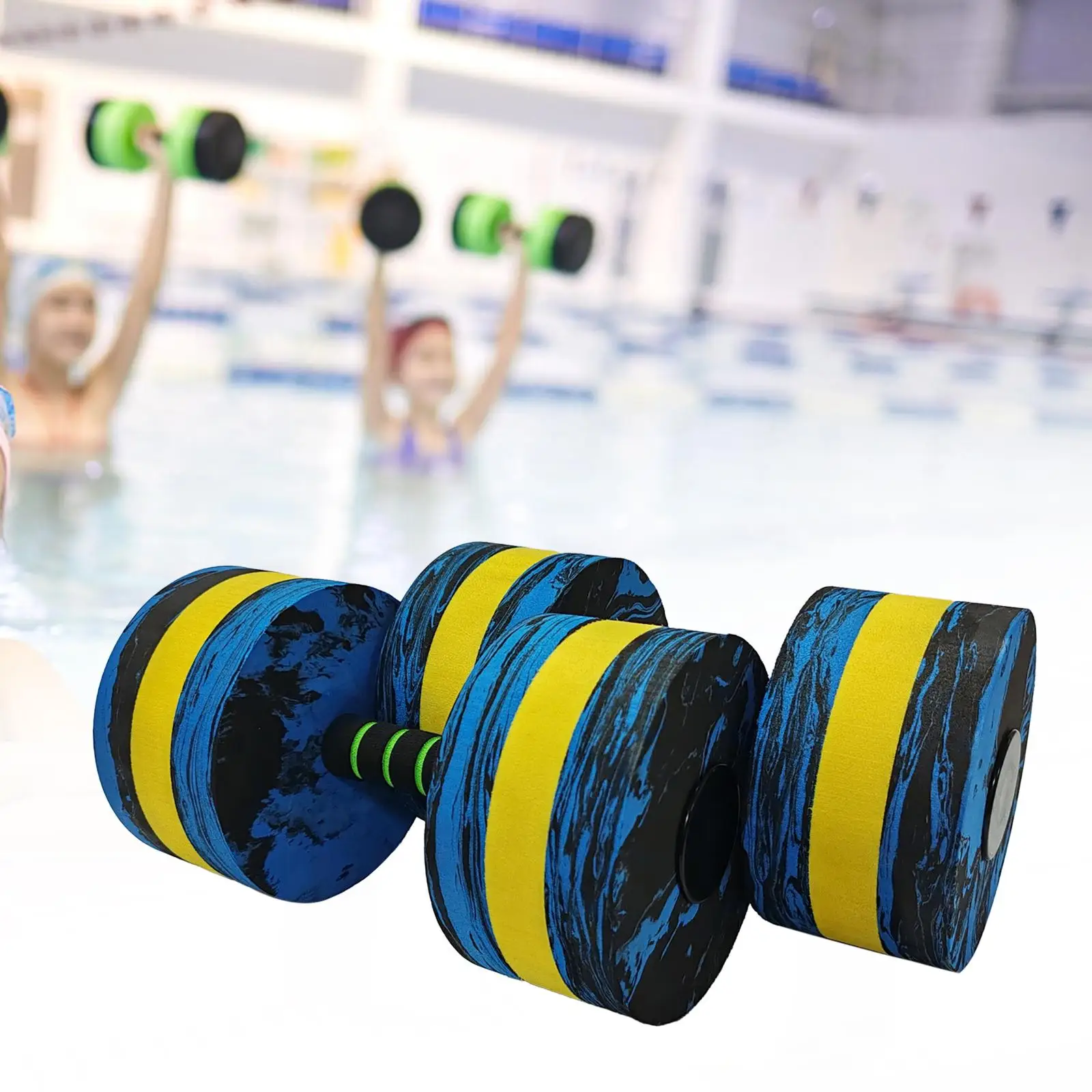 

2 Pieces Aquatic Dumbbells Pool Dumbbells for Indoor Water Aerobics