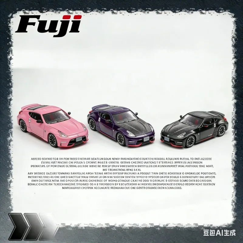 

Реплика статичной модели автомобиля из сплава Fuji 1:64 Nissan Fairlady Z Z34 370z Nismo, праздничный подарок для мальчиков, коллекционная модель для взрослых.