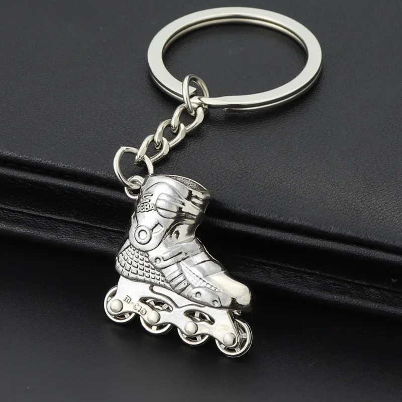 Porte-clés de patin à roulettes pour hommes et femmes, porte-clés de voiture, cadeau de fête, bijoux, mode