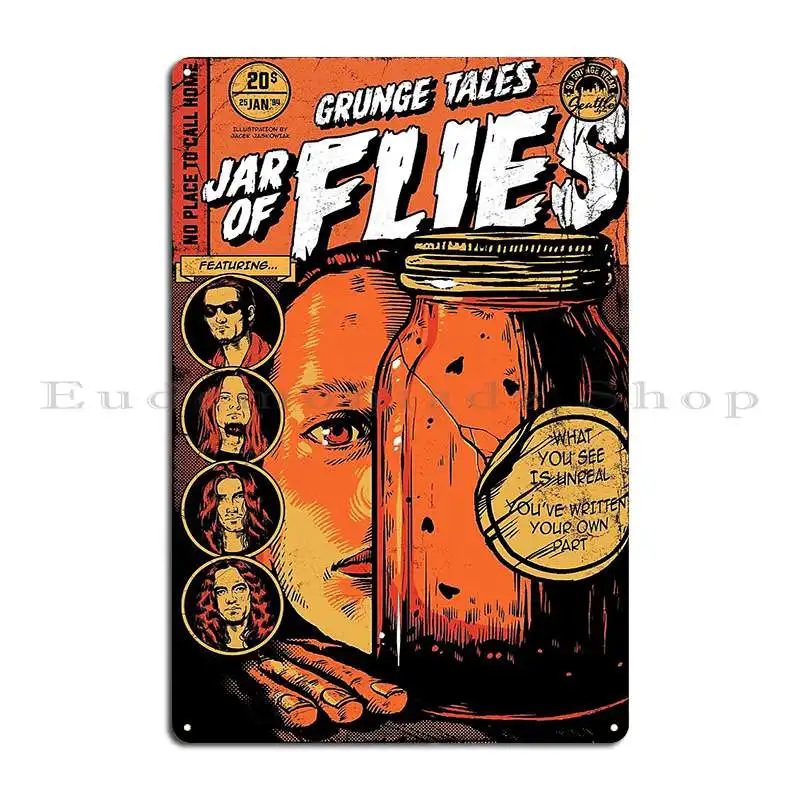 Jar Of Flies 94 Metal Sign Plaques Club Garage Retro Customize Bar Tin Sign Poster