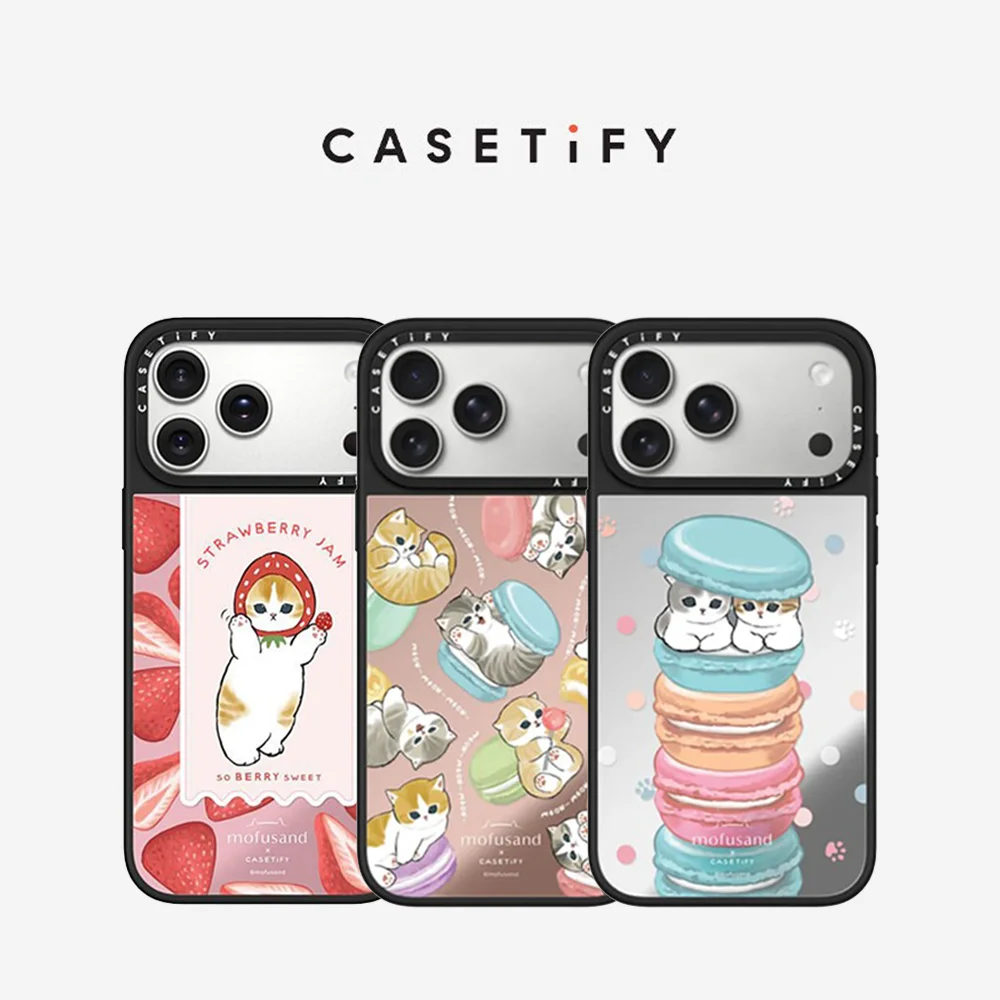 

CASETiFY Mofusand Series Cartoon Magnetic Drop-proof Case for iPhone 13 14 15 16 17 Pro Max Air Plus Protect Cover