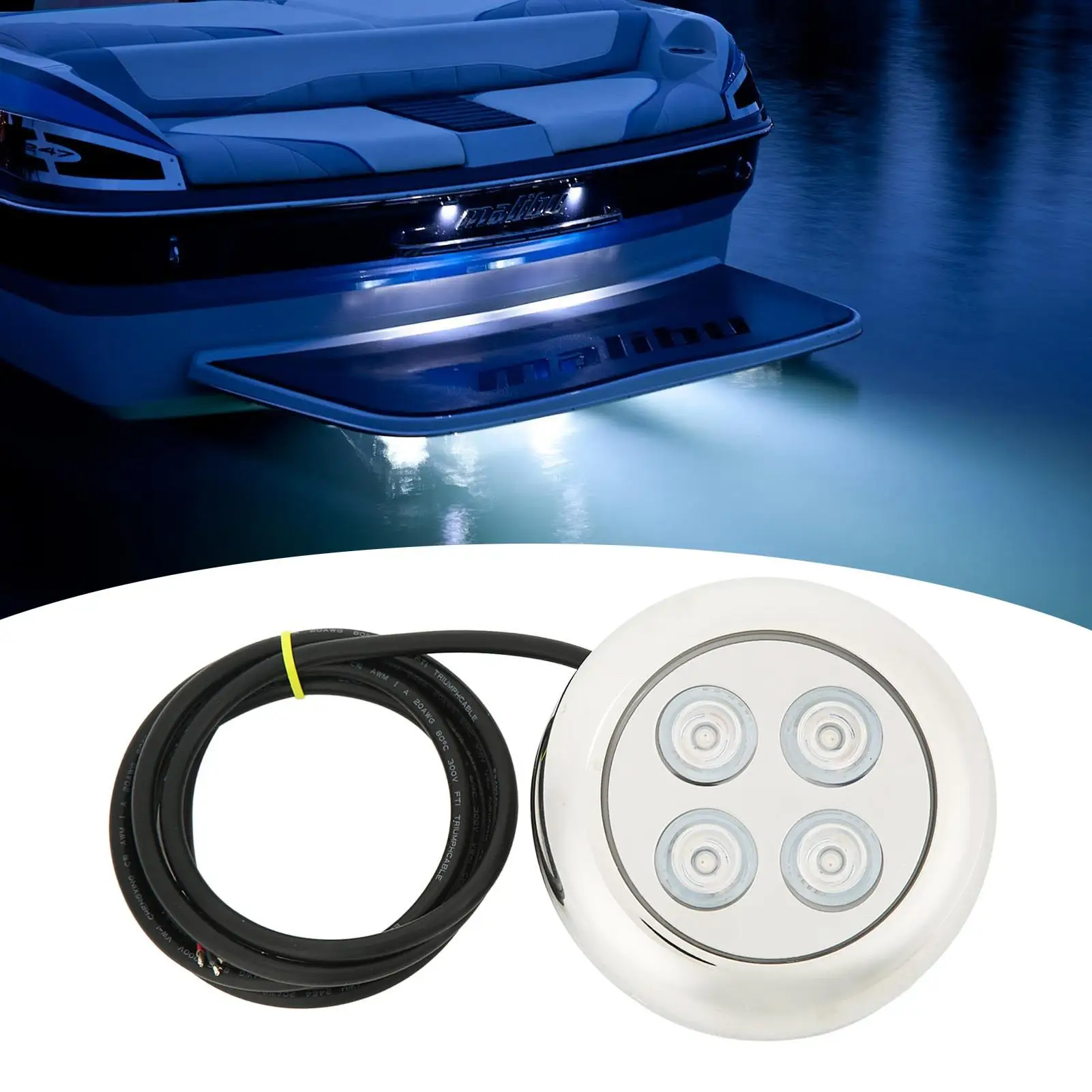 Underwater Boat Light Swimming Pool Light Low Power Consumption for marines