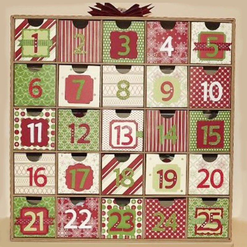 Customization.Customization.Recycle Decorative Cardboard Paper Gift Box Customized Beauty Advent Calendars for Christmas