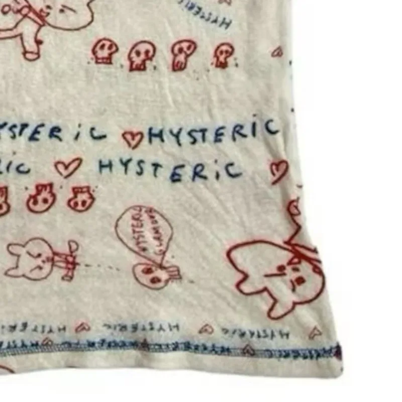 Amerikaanse Vintage Subcultuur Korte mouwen Punk T-shirt Harajuku Rock Street Populaire Tees Schedel Print Tops Y2k Esthetische Kleding