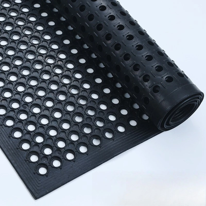 2025Горячая продажа, оптовая продажа, сотовая кухня, мастерская против усталости, маслостойкий дренажный сотовый резиновый полый коврик, рулон пола