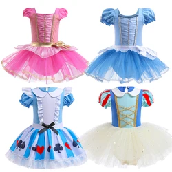 Round Yuan Girl Ballet Practice Dress Party Fancy TUTU Dress Elsa Anna Belle Alice Colorful Clothes Baby Girl Party Costumes