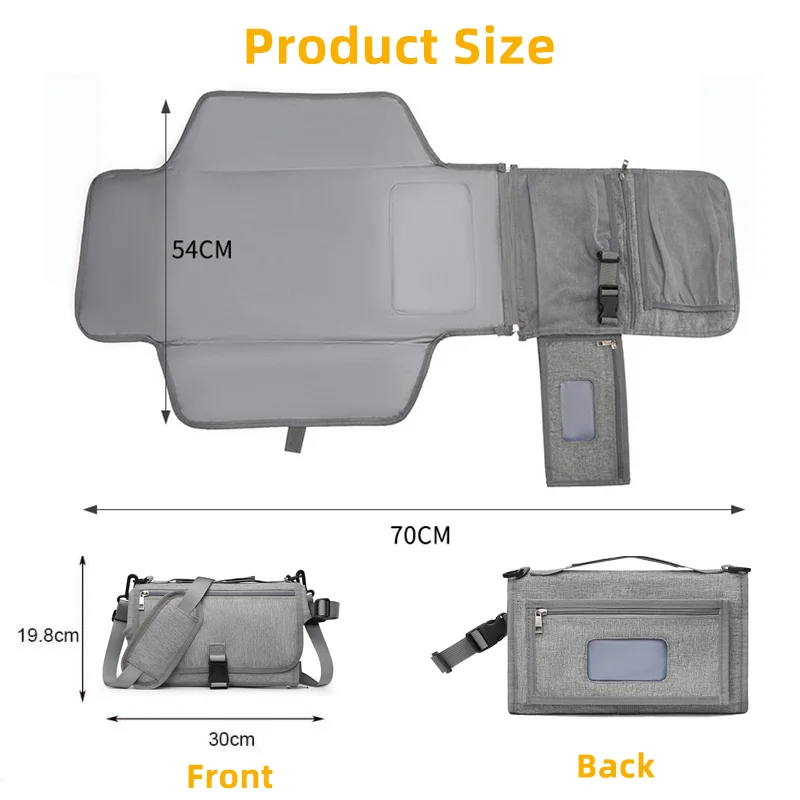 PANGDUBE przenośna zmieniarka pieluch dla dzieci zmieniana wkładki i pokrowce pielucha wodoodporna przewijak składaną matę na pieluchy