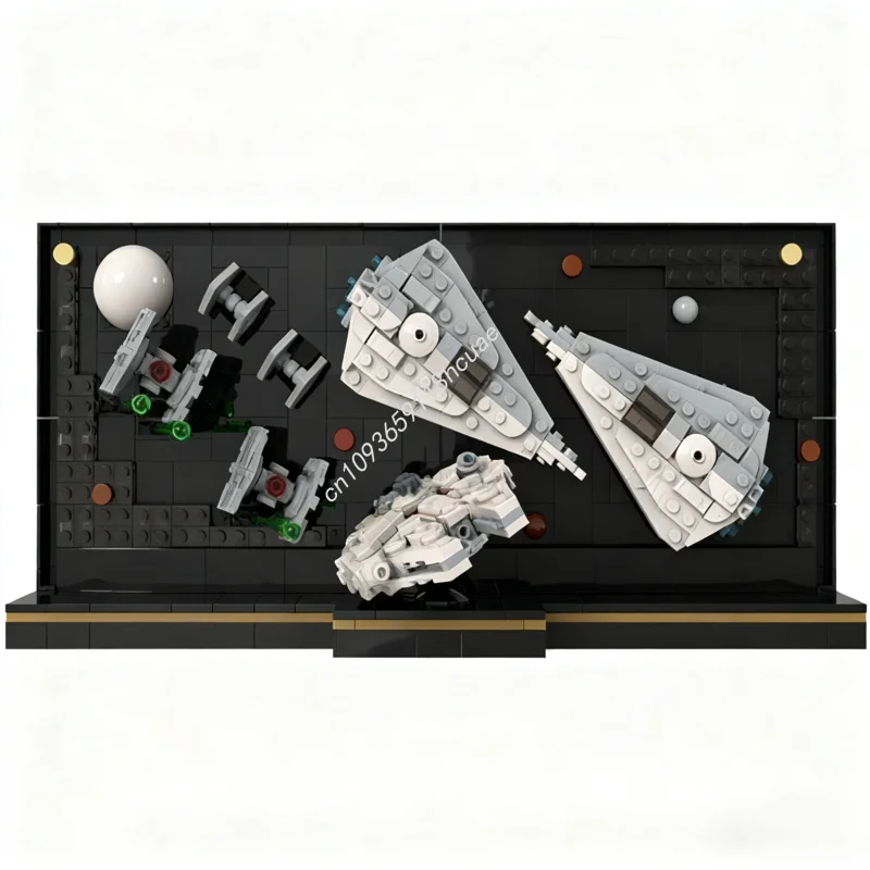 

687pcs MOC Micro Diorama Escape HOTH Star Battle Model Building blocks Kids Modular DIY craft toys Christmas gifts