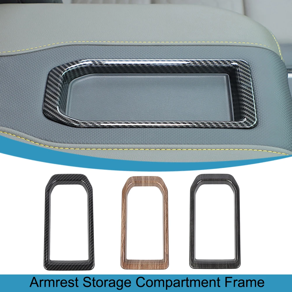 

Car Armrest Storage Compartment Decoration Frame Sticker for Chevrolet Silverado 2019 up Suburban 2020 up Interior Accessories