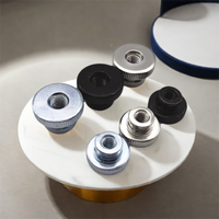 2/5Pcs M3 M4 M5 M6 M8 M10 Silver Black Zinc Double Step 3D Printer Adjust Knurl Thumb Nut Hand Tighten Thumbnut GB806