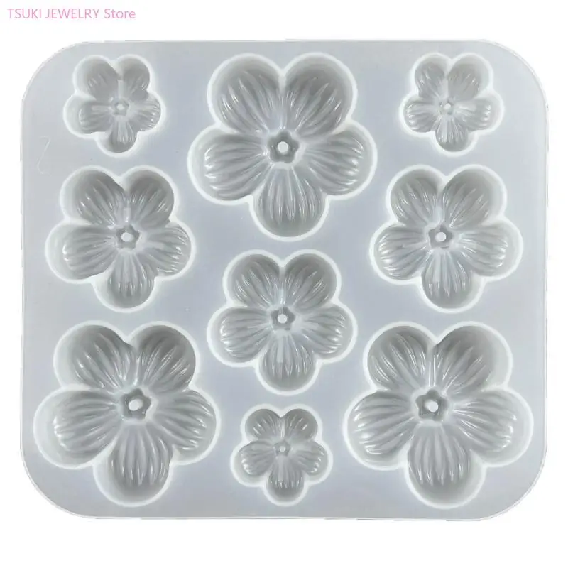 62KE Harz Form 3D Kirsche Silikon Formen DIY Halskette Ohrringe Schmuck Machen Duft-Gips Diffusoren Formen – Detail 9