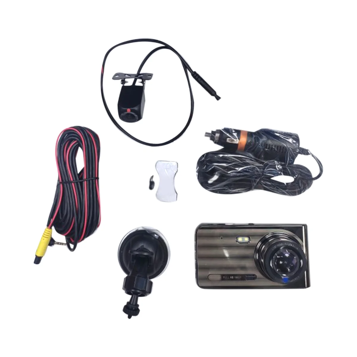

Car 4Inch IPS Screen 1080P+720P HD 140 Degree Wide Angle Camera Driving Recorder 24 Hours Parking Monitoring