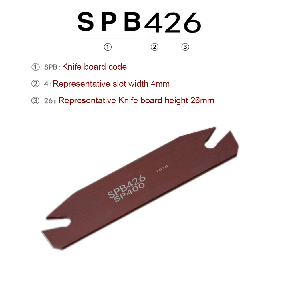 1Pcs SPB226 SPB326 SPB332 SPB432 Grooving and Cutting Blade 10PCS SP300 SP400 Slotted and Cutting Insert Lathe SPB Tool Holder