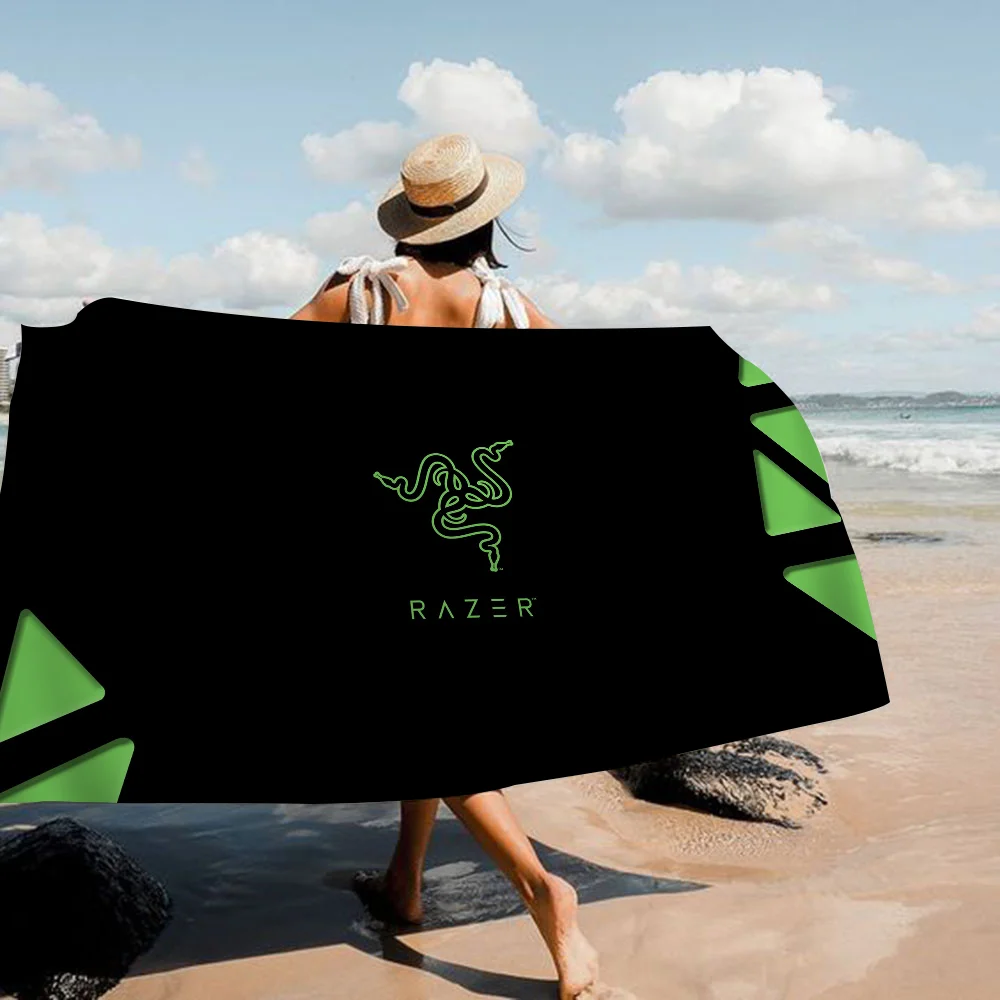 منشفة شاطئ ماصة ماصة على شكل R-razer للأطفال ، تصميم كرتون لطيف ، حمام كبير ، حمام سباحة ، سباحة ، سفر ، صيف #1