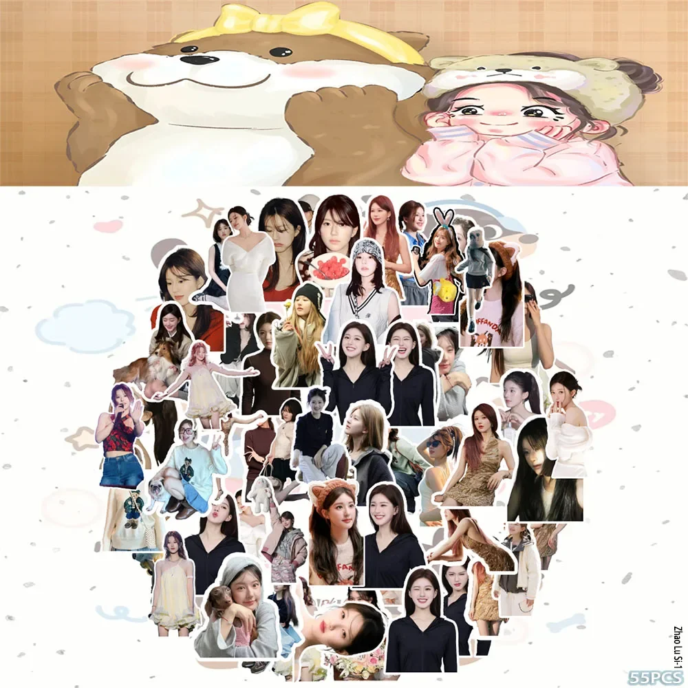 Aesthetic Fashion Lady Portrait Waterproof Stickers DIY Decals for Phone Case Laptop Water Bottle Scrapbook Decor