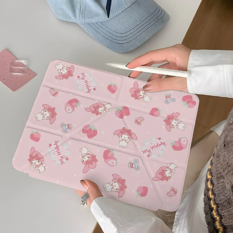Bonito melodia rosa ipad caso para 2025 a16 11th 11in pro 21 9th 10.2in tablet caso 10th 10.9in air4 5 capa mini6 8.3in kawaii caso
