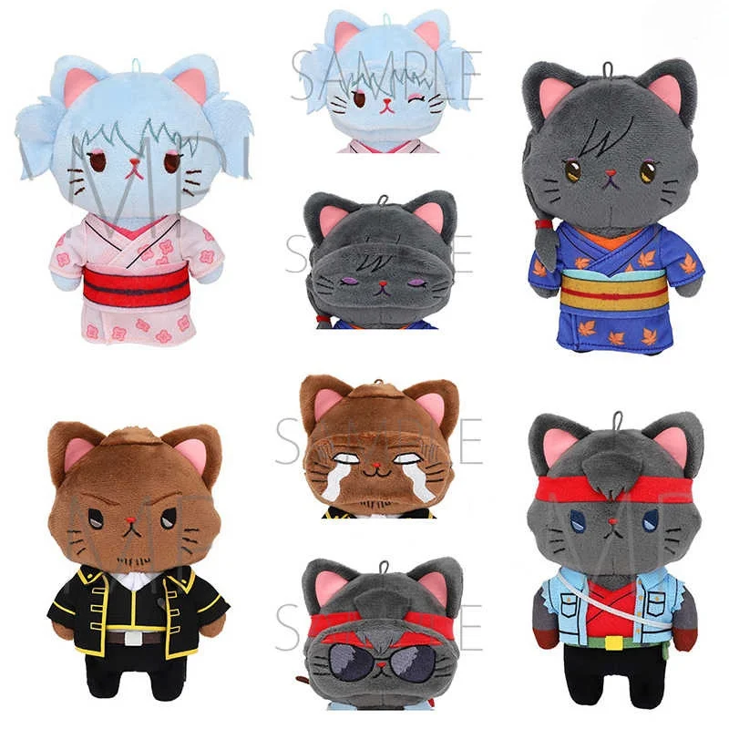 Original Goods In Stock Movic Sakata Gintoki Hijikata Toushirou Katsura Kotarou Takasugi Shinsuke Gintama Withcat Doll Toy Gifts