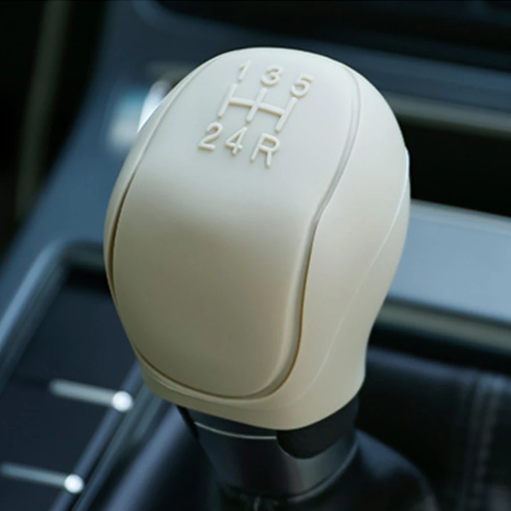 

​6 Color Silicone Gear Shift Knob Cover Gear Shift Non Slip Grip Handle Case Automobiles Gear Shift Collars Car Accessories