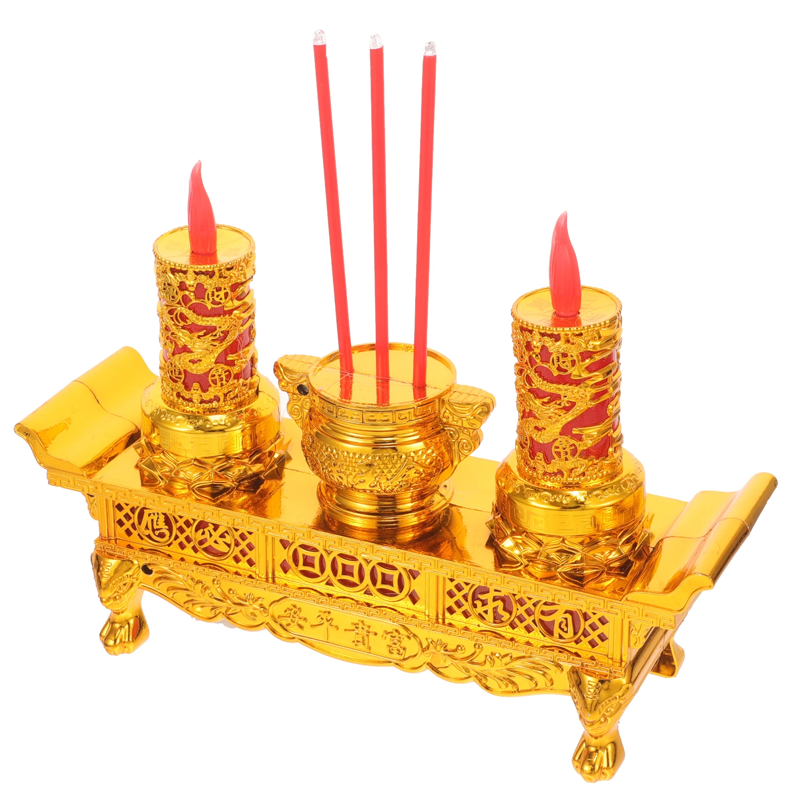 النمط الصيني LED بوذا ضوء مصباح كلاسيكي لعبادة البوذية التأمل مهرجان الديكور