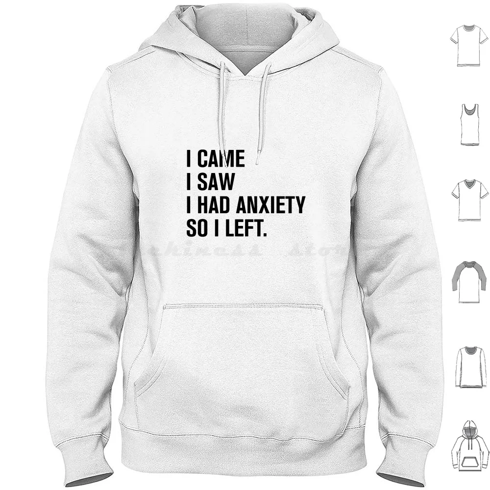 Funny Anxiety Hoodie cotton Long Sleeve Funny Money Anxiety Anxious Funny Quotes Funny Quote Joke Humor Nervous Life Lesson