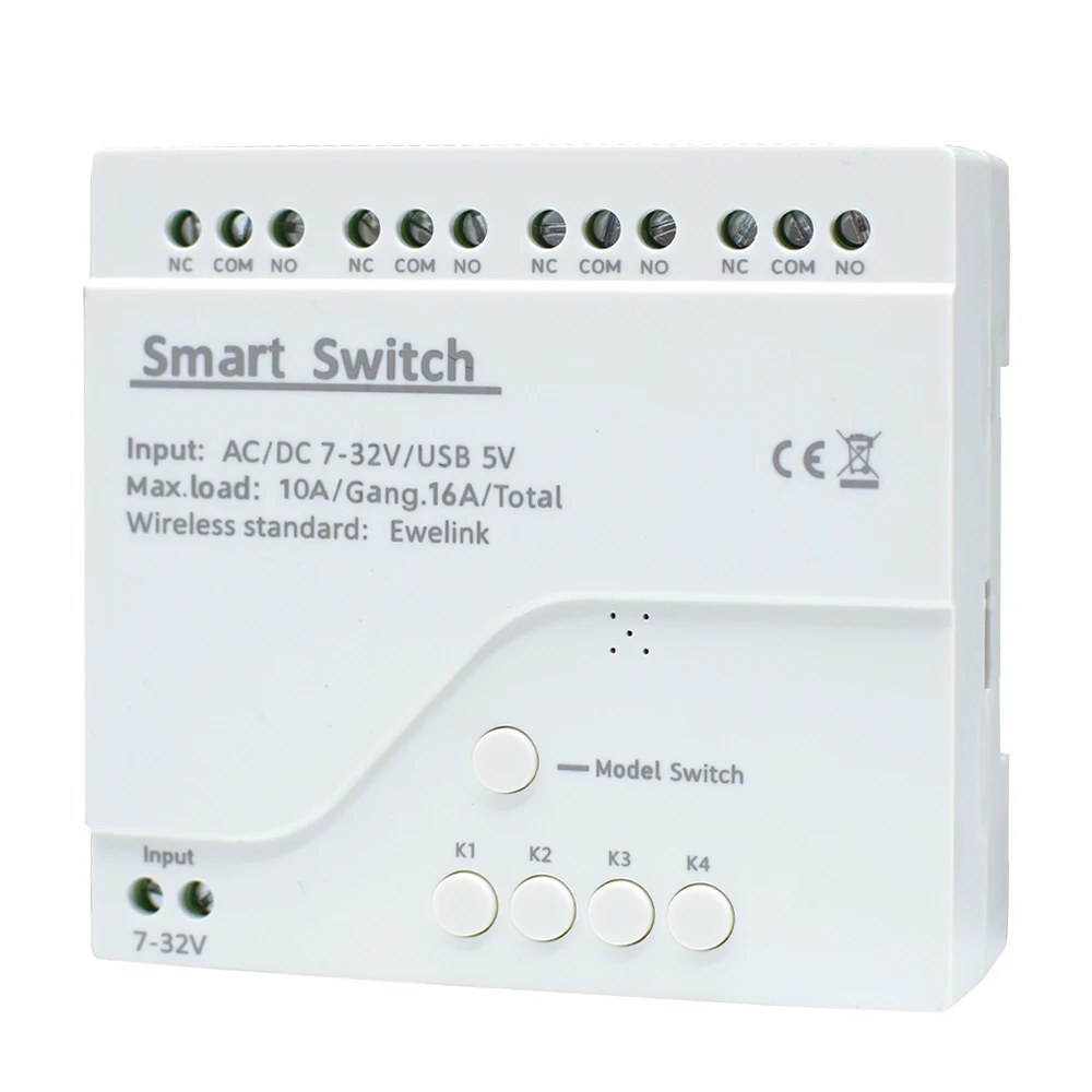 Imagem -06 - Ewelink Canais ac dc 732v 85250v Usb 5v Interruptor de Rádio Disjuntor 4ch Interruptor de Controle Remoto Inteligente Módulo de Relé Wi-fi