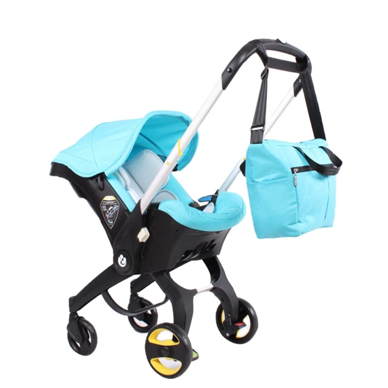 حقيبة ظهر مبطنة مخصصة لحفاضات الأطفال للسفر ، عربة أطفال ، مقعد سيارة ، حقيبة ظهر الأم ، فاخرة ، 4 في 1