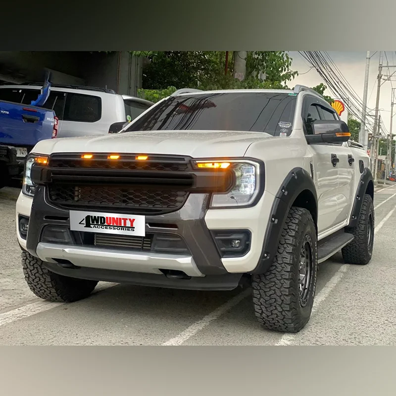 Accessoires auto Unity 4WD Offroad 4X4, extensions d'ailes en plastique noir pour RANGER T9 2022+