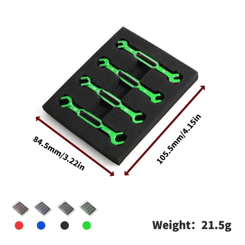 RC 자동차 드론 보트용 렌치, 턴버클 너트 볼 엔드 조인트 리무버, 범용 도구, 3/3.2/3.5/3.7mm, 4mm, 5/5.5mm, 6mm, 4 개