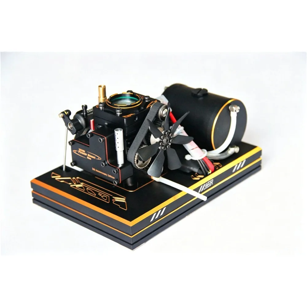 TOYAN AT Transparent Cylinder Single Cylinder 4 Stroke Internal Combustion Engine  RC DIY Assembly Metal Model  Engine Kit