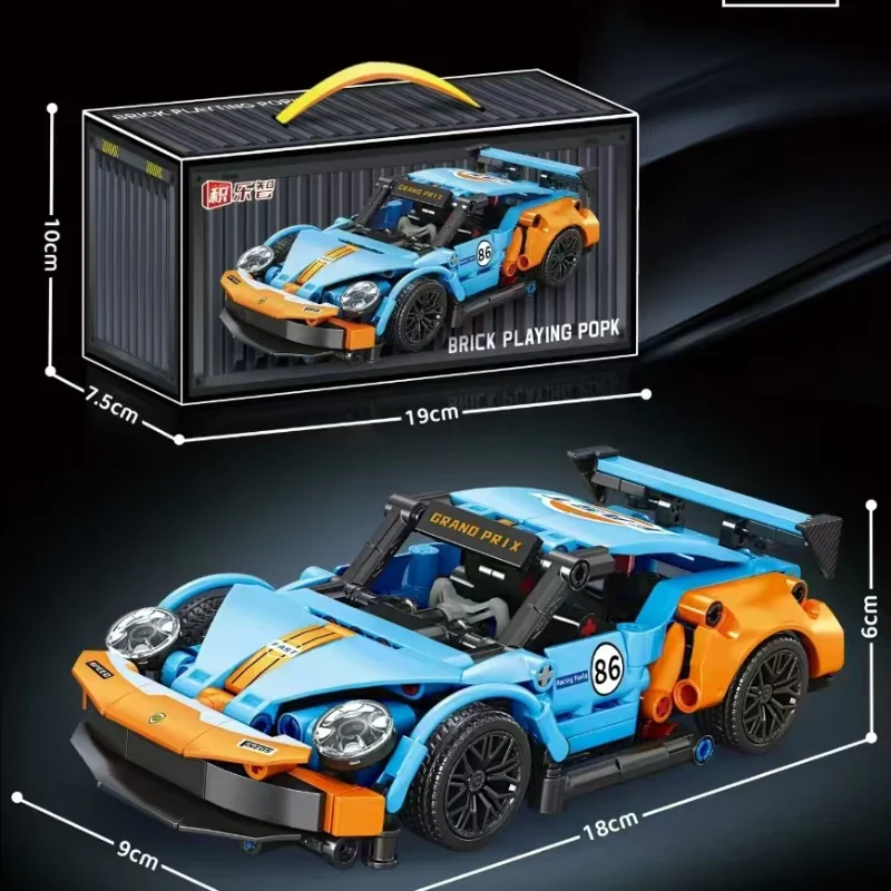 Heißer Technische Bausteine Auto Racing Sport Geschwindigkeit Fahrzeug Modell Stadt Mechanische Super Ziegel Puzzle Spielzeug Erwachsene Geschenk Spielzeug Erwachsene